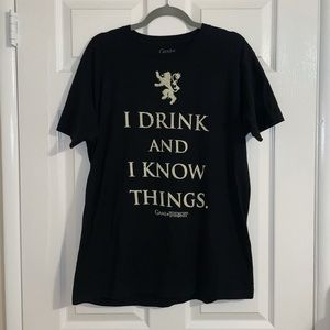 HBO Game of Thrones I Drink And I Know Things Unisex Graphic T-Shirt